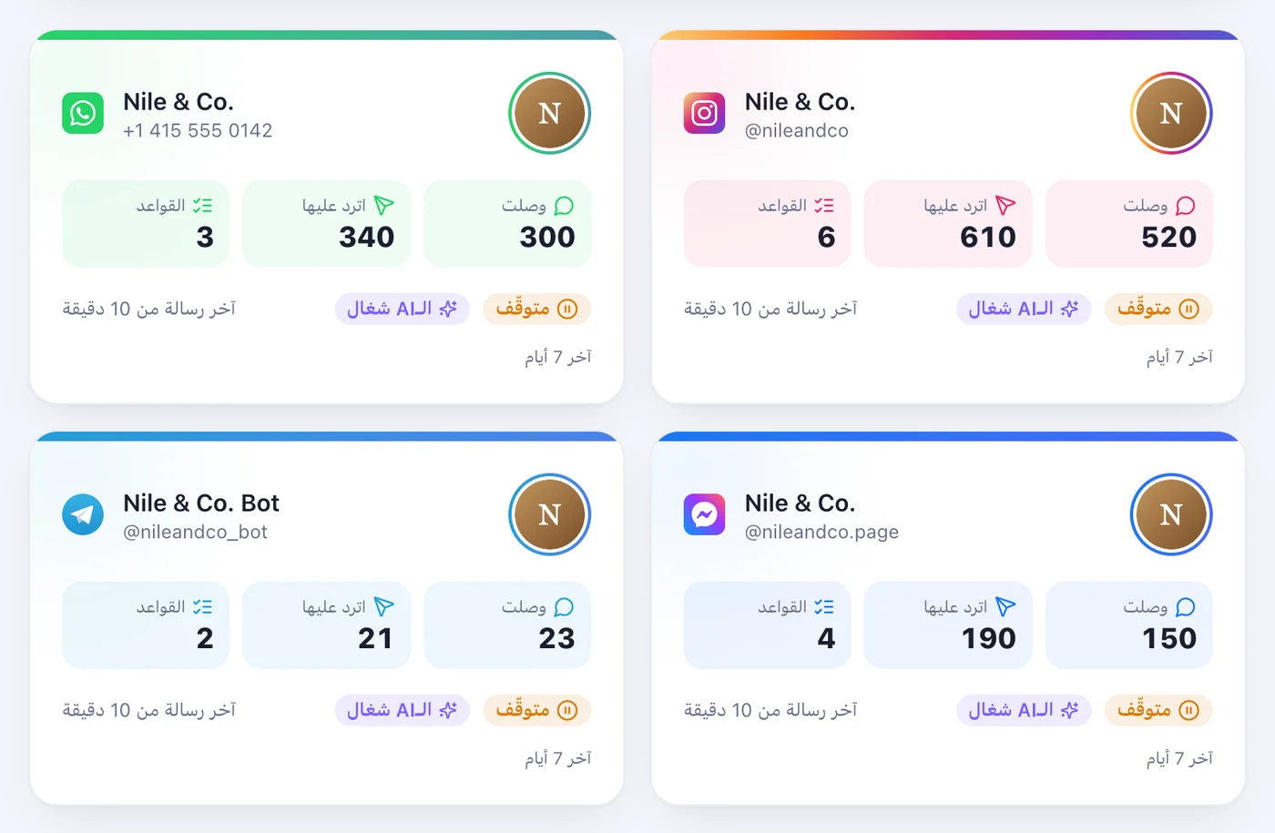 اتأكد إنه مكتوب «شغّال»