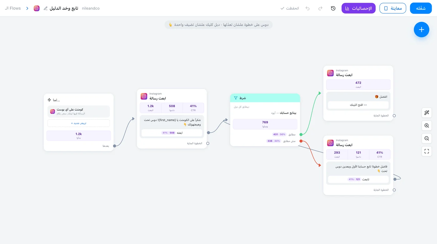 افتح Flow شغّال
