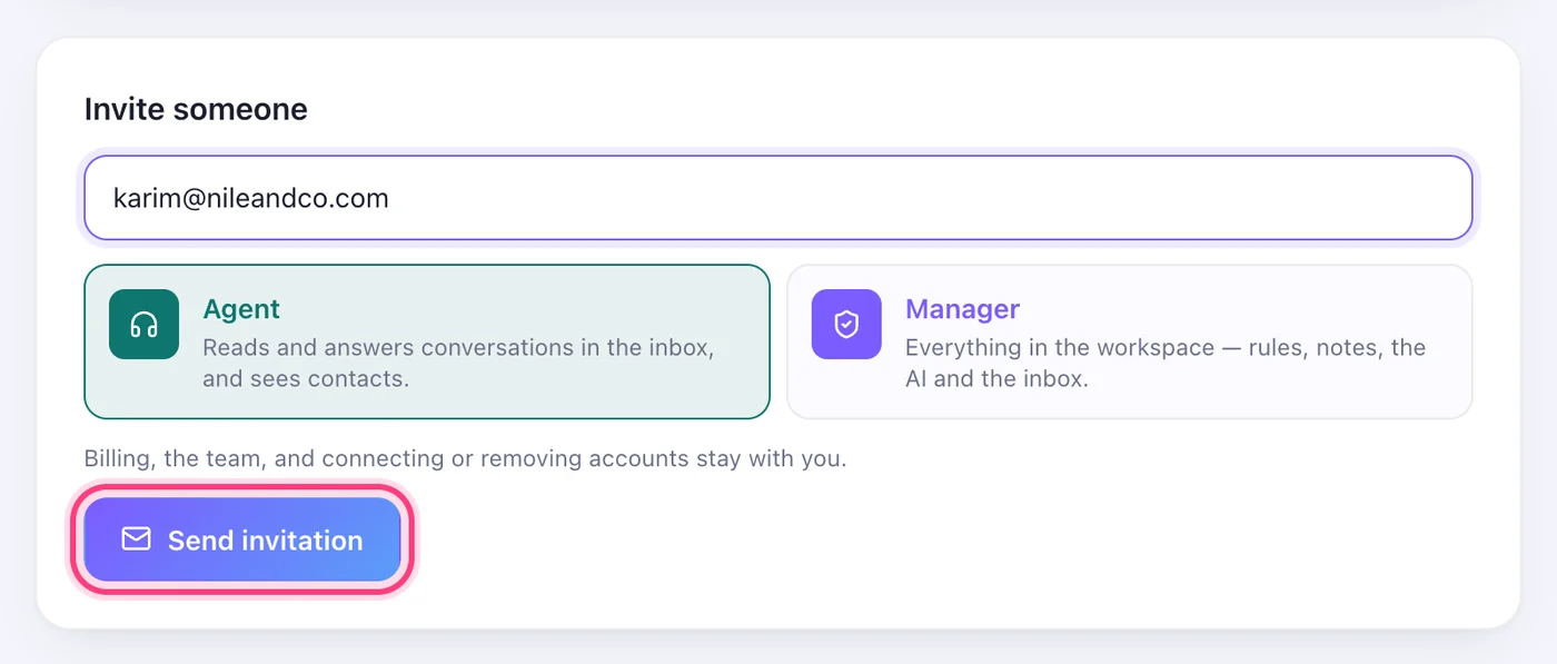 Invite someone