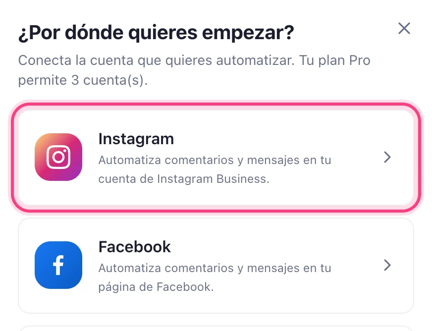 Elige Instagram