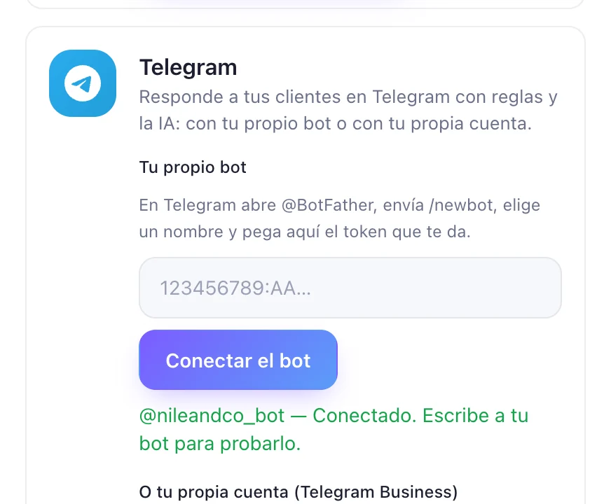Listo: escríbele