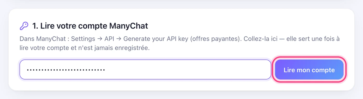 Lisez votre compte